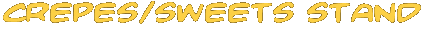 crepes/sweets stand